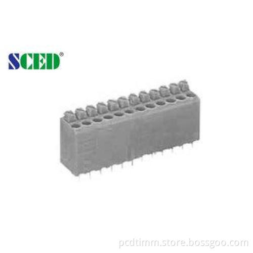3.81mm Pitch PCB Spring Screwless Terminal block , 16 - 20